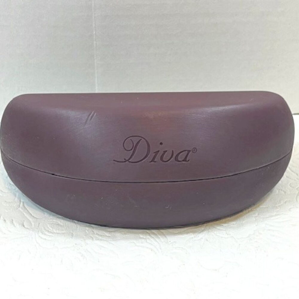 Diva Brown Hard Case Optical Eyeglasses Sunglasses